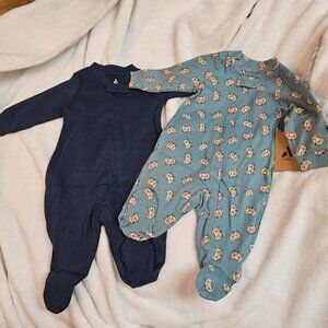 Amazon Aware Newborn Fox Foot and Play Onsies